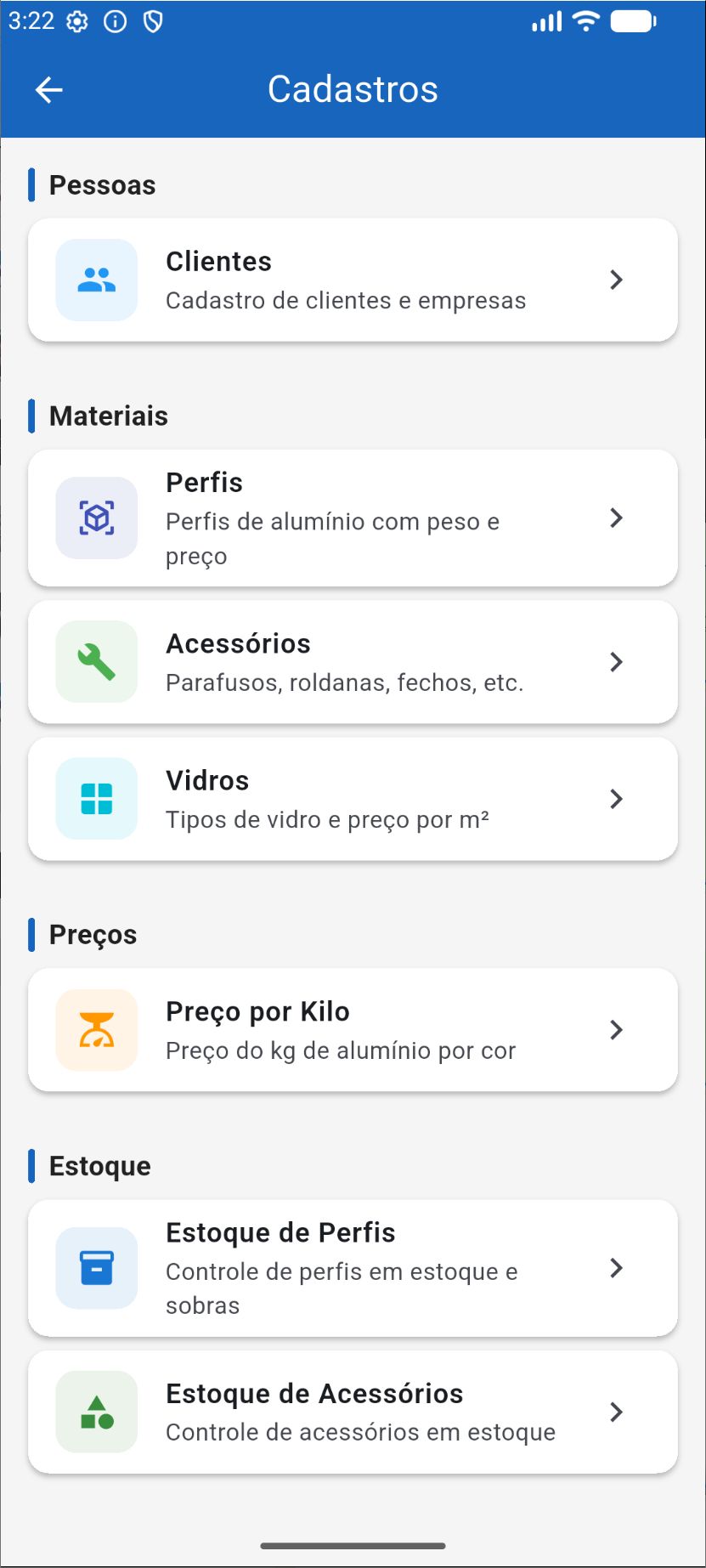 Cadastros